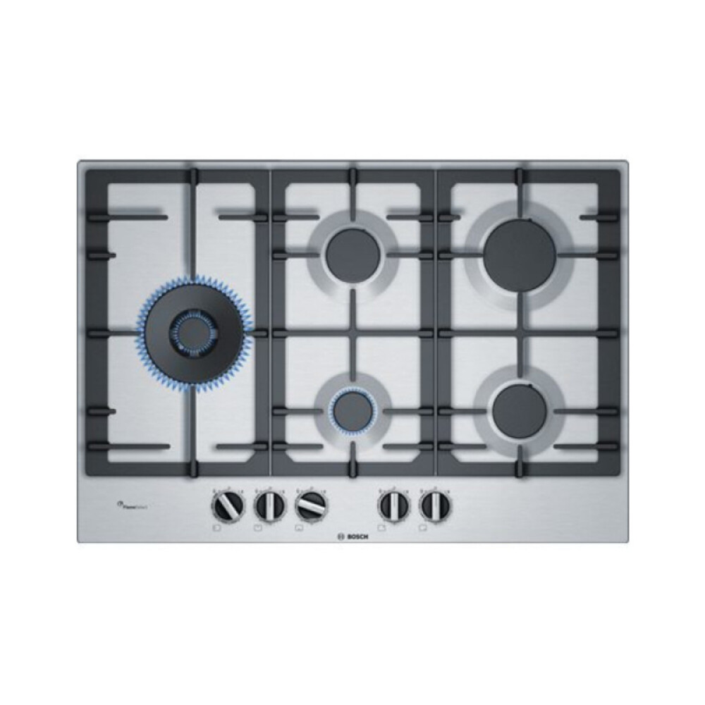 Anafe a gas Bosch PCS7A5B90 Inox 75cm negro