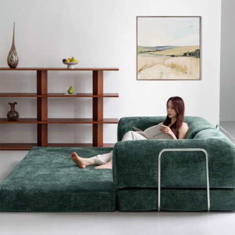 Sillón Cama 2 Cuerpos CloudNest Verde