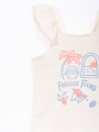 MUSCULOSA NIÑA PARADISE OFF WHITE