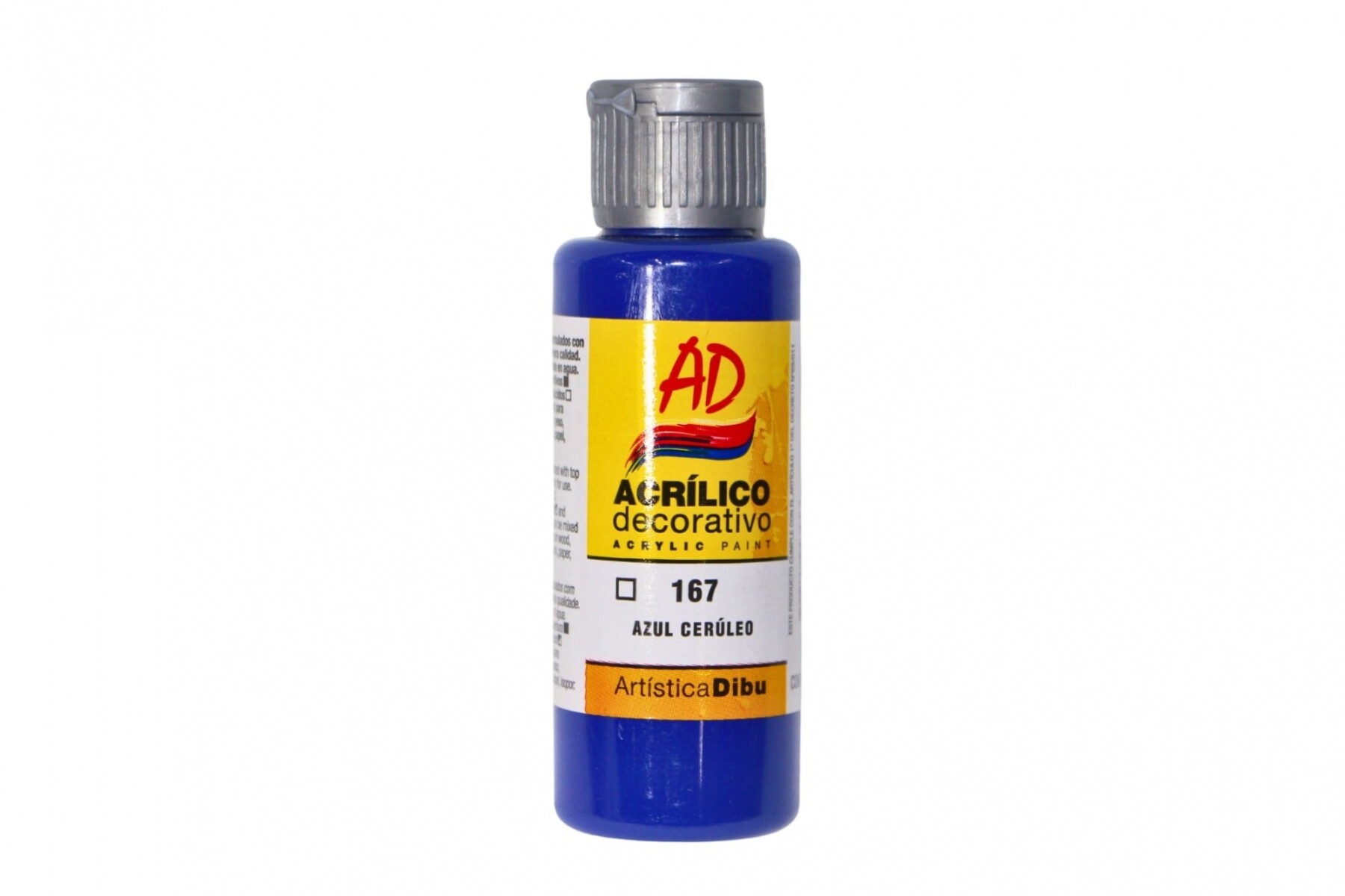 PINTURA ACRILICA ARTISTICA DIBU 60 ML. DIFERENTES COLORES - COLOR AZUL CERULEO 167 