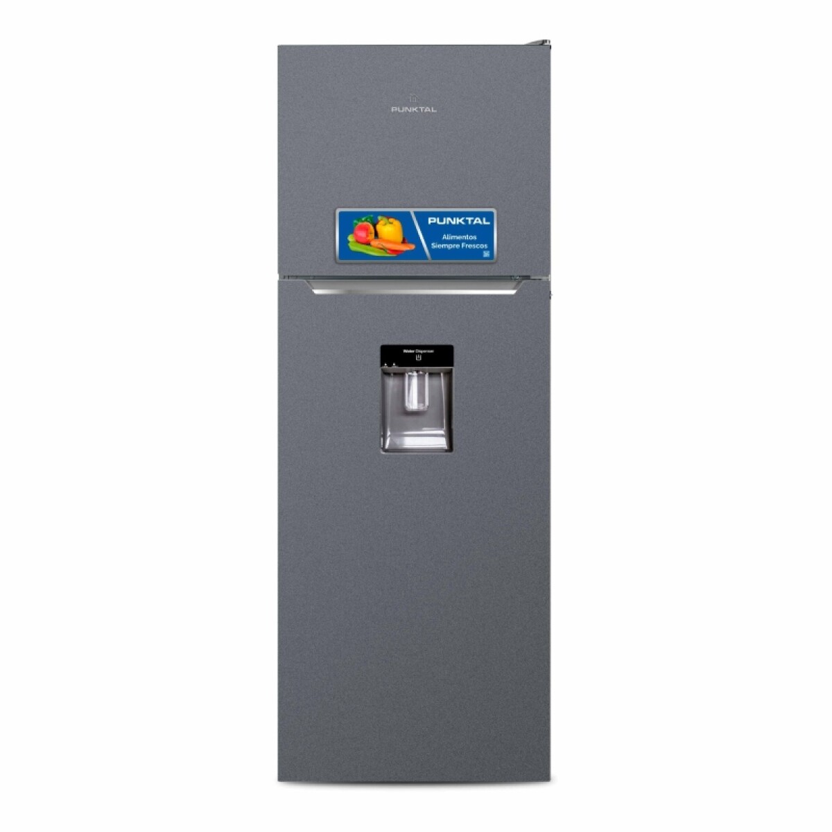 REFRIGERADOR FRIO SECO 345L 2 PUERTAS INOX - DISPENSADOR - acero inoxidable 