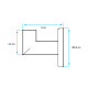 PERCHA SIMPLE METAL ACERO INOX 304 PULIDA BRILLO 000