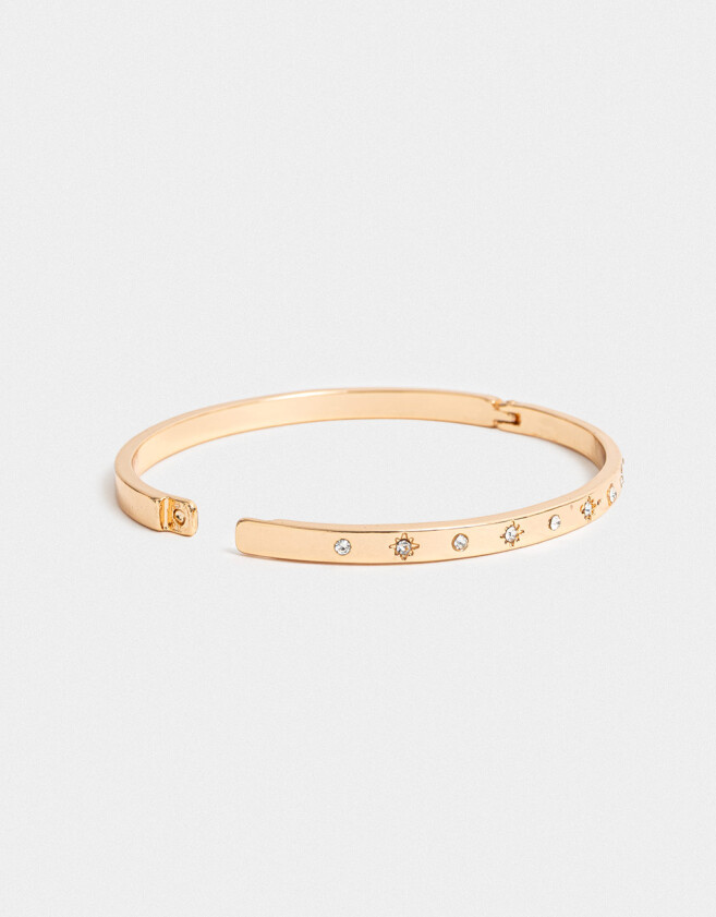 Pulseras Rígidas Premium Gold Pulsera Rigida Bañada En Oro - Dorado