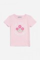 Remera m/c estampa floral ROSA CLARO