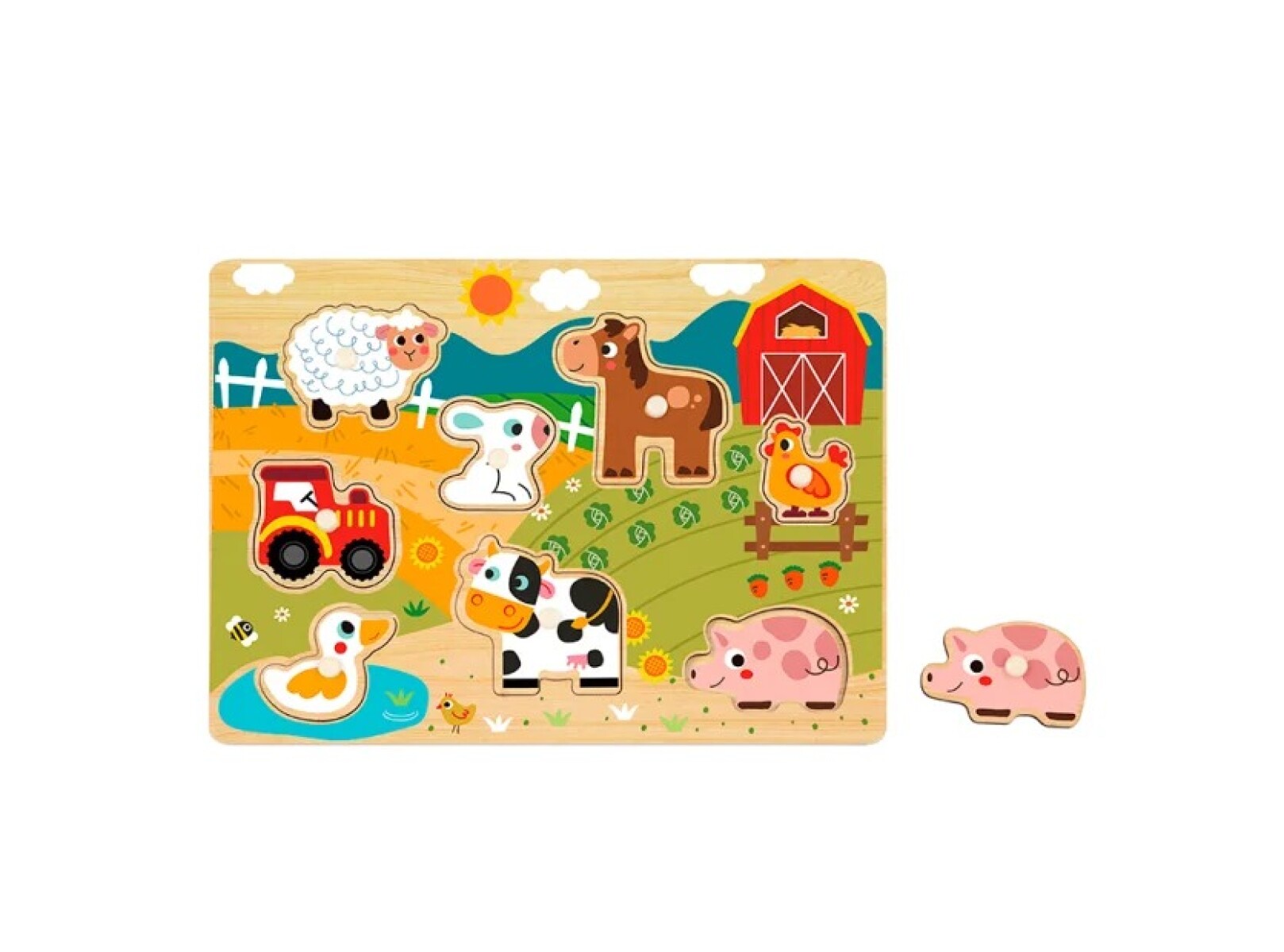 Puzzle madera granja HIPANDO 
