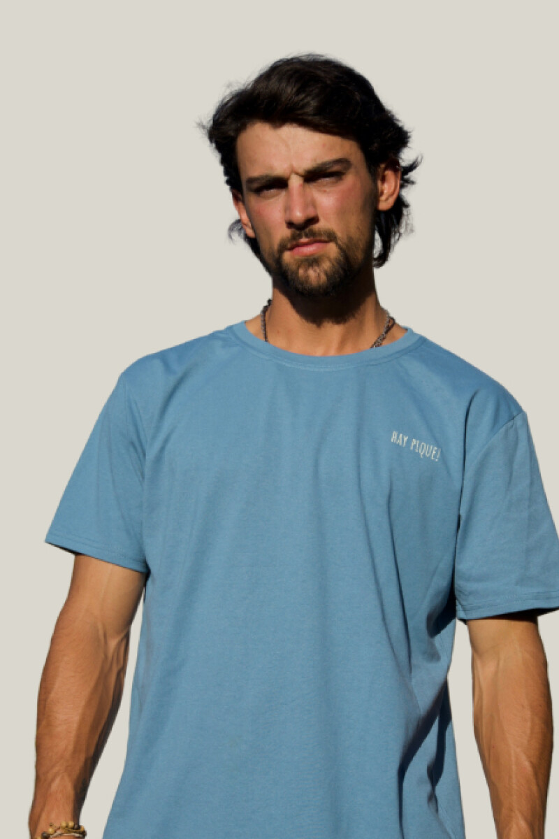 Camiseta Brixton - Hay Pique Azul Piedra