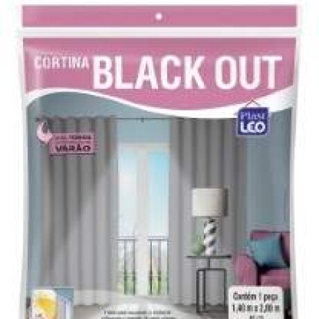 Cortina Black Out Gris 1,40x2m Unica