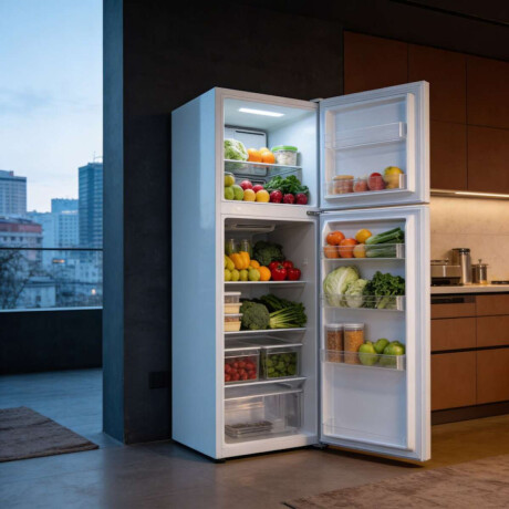 Heladera con freezer Daewoo Inverter No Frost Color blanco