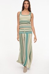 Musculosa Ritmo Crudo/Verde
