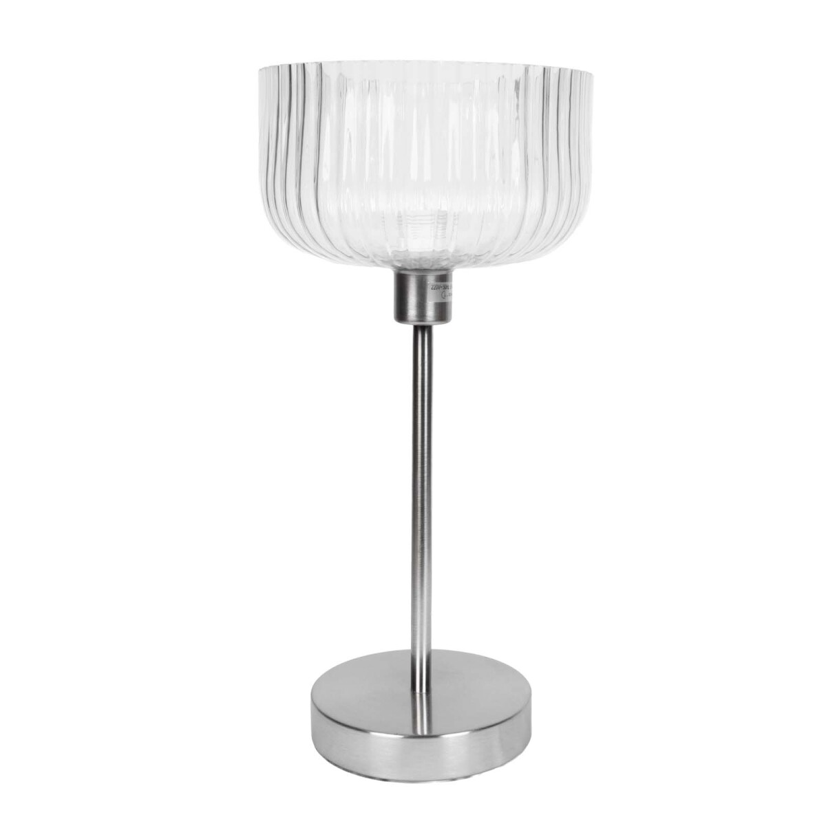 LAMPARA DE MESA - METAL-Y-VIDRIO TRANSPARENTE LT95171 