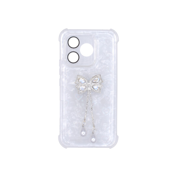 Protector para Honor 600e diseño moña color blanco Protector Para Honor 600e Diseño Moña Color Blanco