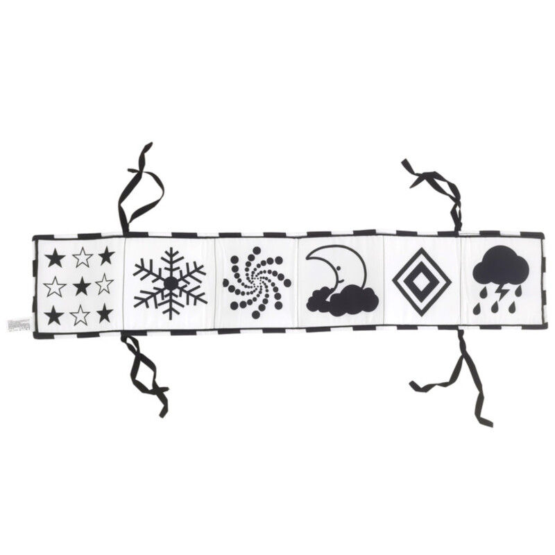 Libro Textil para Bebe Blanco y Negro Contraste