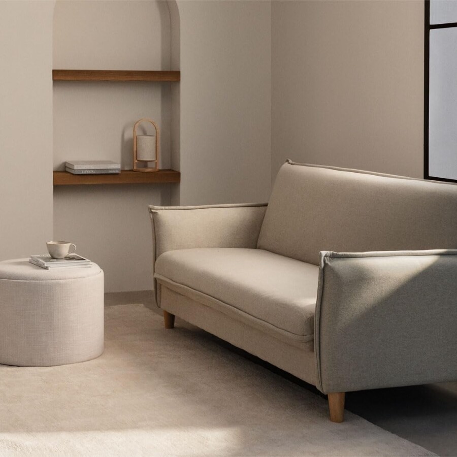 Sillón Cama Lauren c/Baúl Beige