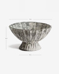 Centro de mesa Valura de papel maché gris Ø 33 cm Centro de mesa Valura de papel maché gris Ø 33 cm