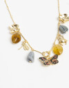 Collares Cortos Color Colar Corto Primavera - Dorado