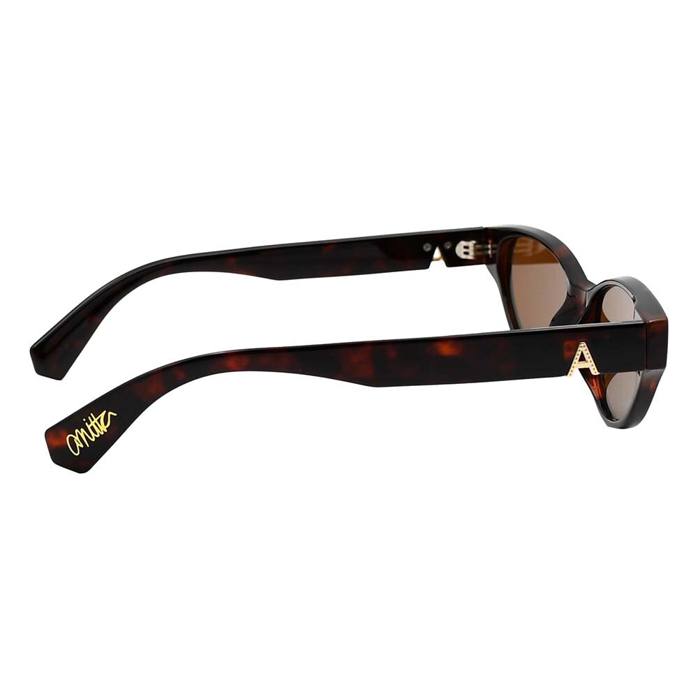 Lentes De Sol De Policarbonato Cat Anitta Marrón/Tortuga