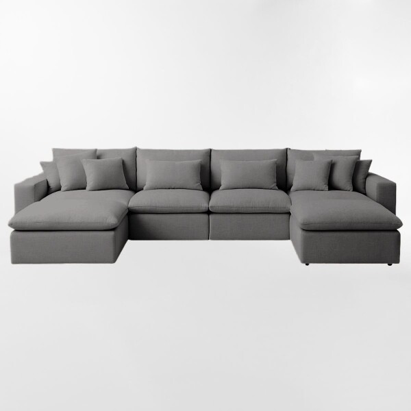 Sofá modular WELL GRIS - 4 CUERPOS