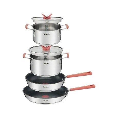 Bateria de cocina Tefal Optispace 6 piezas | Acero inoxidable. Bateria de cocina Tefal Optispace 6 piezas | Acero inoxidable.