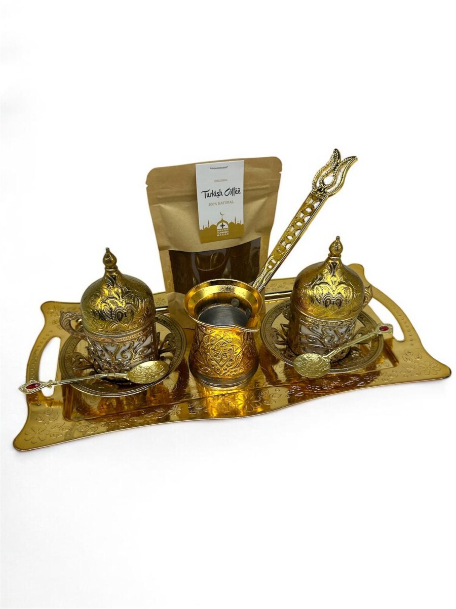 Set de café para dos personas - DORADO 
