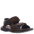 Sandalias de Hombre Freeway Casual c/Velcro Marrón
