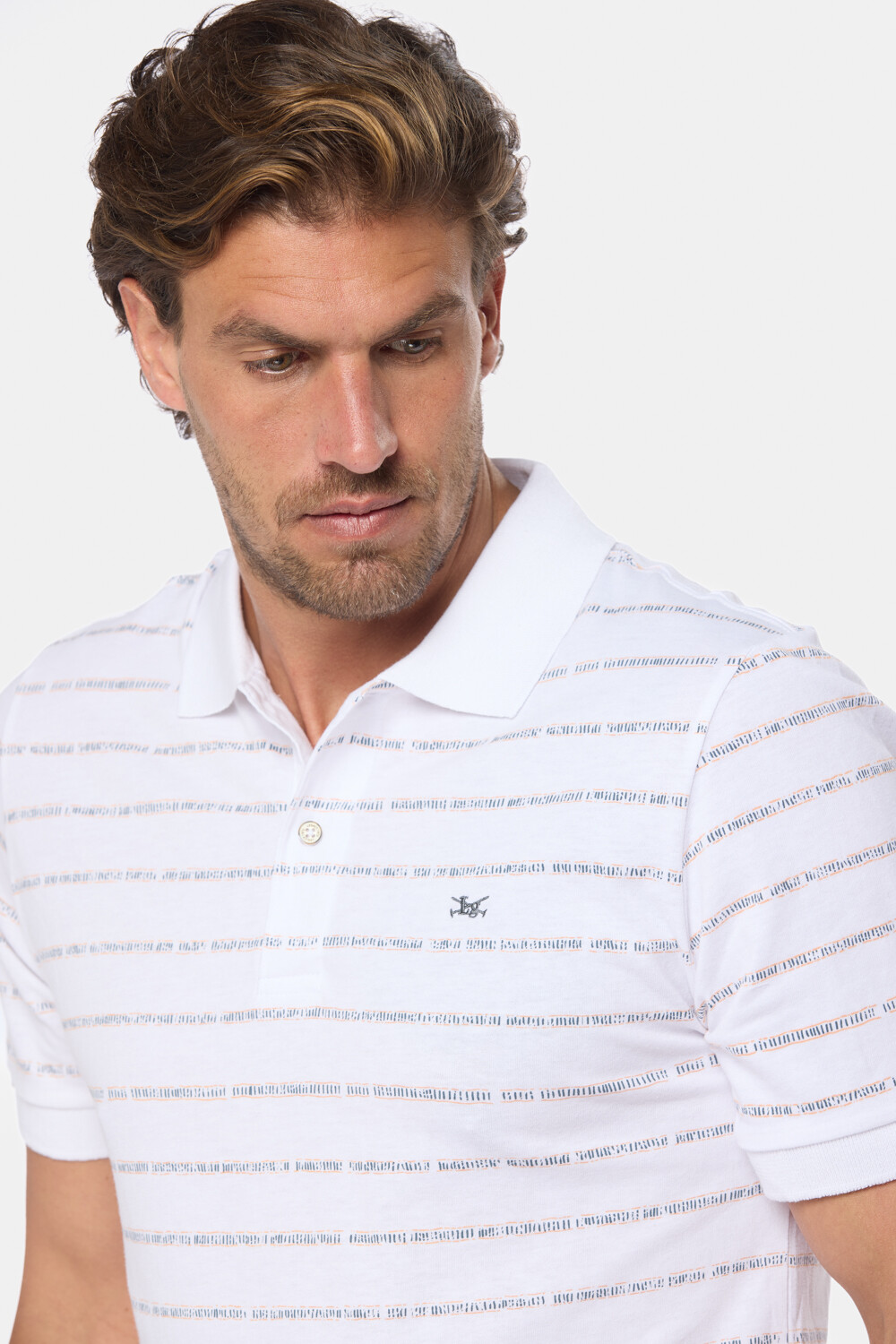 REMERA POLO ESTAMPADA Blanco