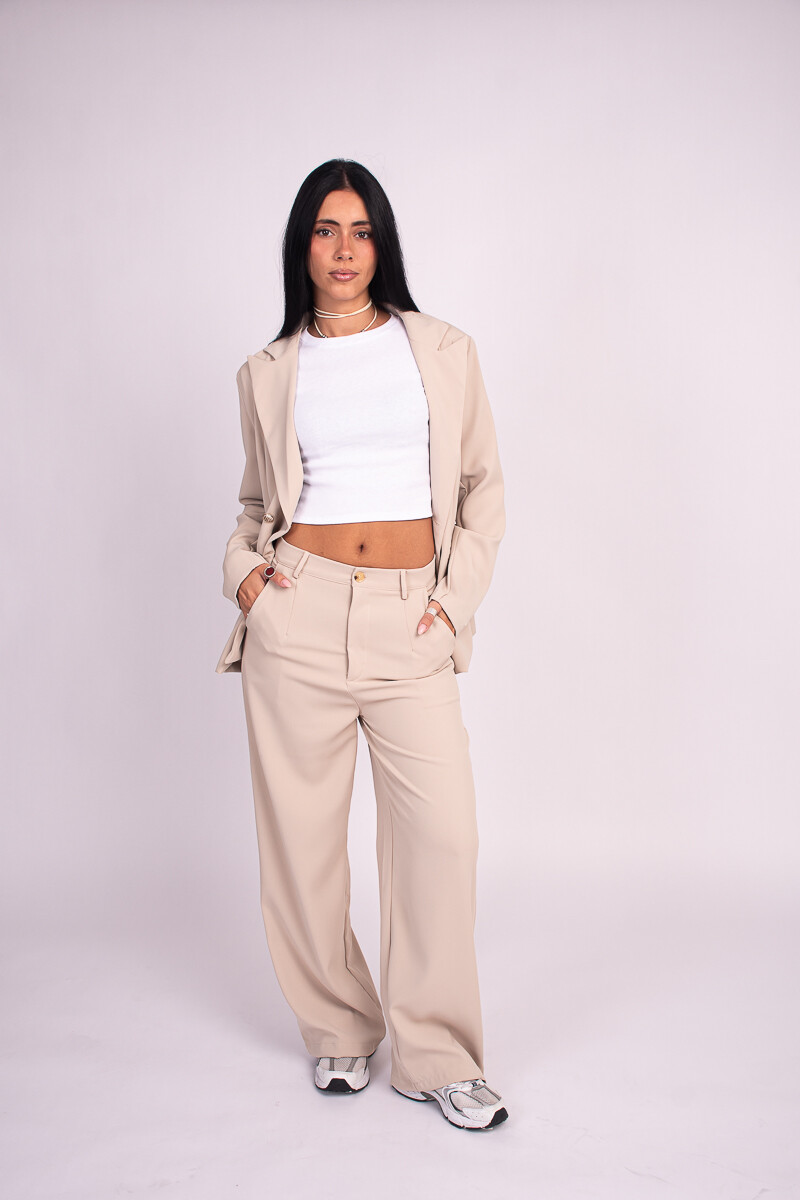 Pantalón de vestir Beige