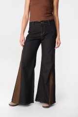 Pantalon Murra Combinado Azul