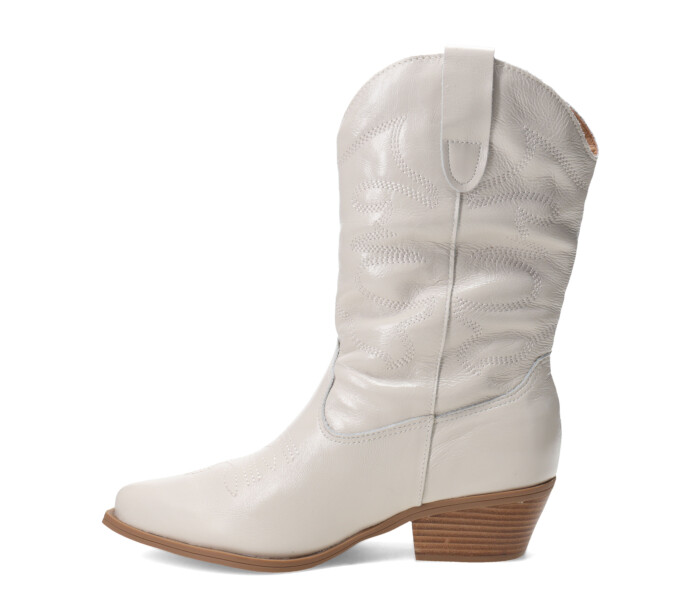 Bota caña media tejana 347706 Offwhite