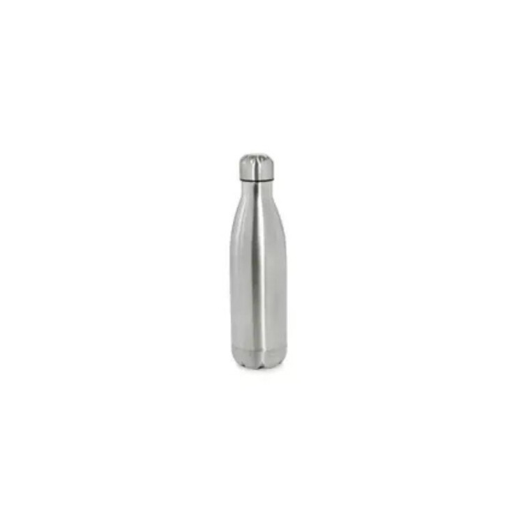 BOTELLA TERMICA ACERO INOXIDABLE 500ML PLATEADO