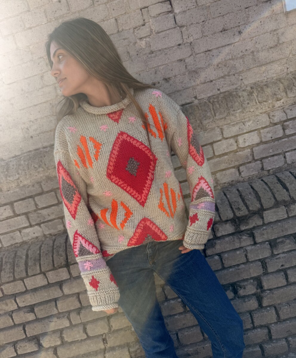 Sweater Gitano Lana - Base Beige 