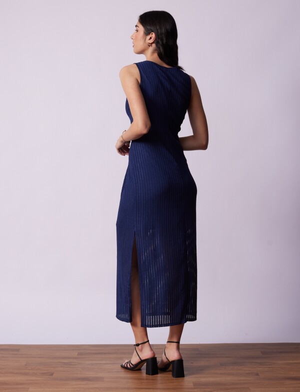 Vestido Maxi Lineas AZUL