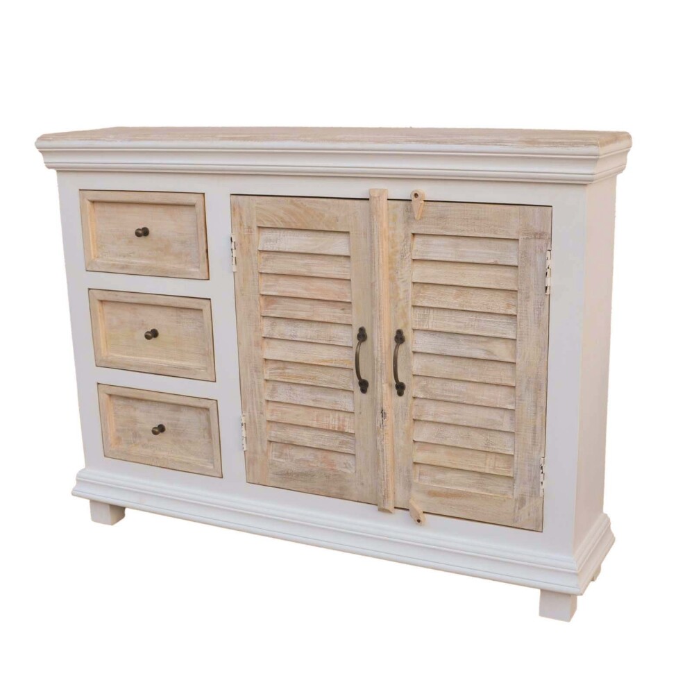 CONSOLA MADERA-DE-MANGO NATURAL-BEIGE COSTA II NATURAL BLANCO