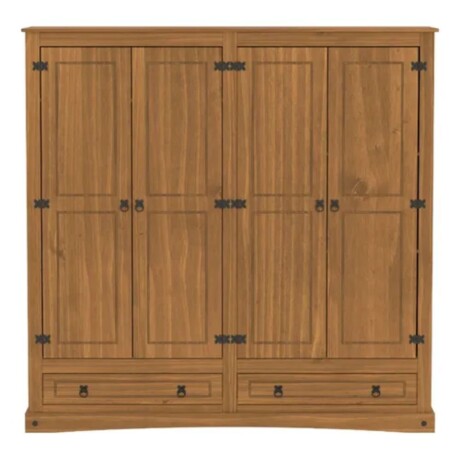 Promo Juego de Dormitorio Linea Naturale + Sommier 2 plazas Hamptons Hybrid Bronze ROBLE