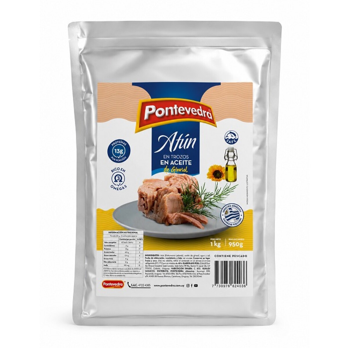 ATUN EN TROZOS AL ACEITE 1KG 