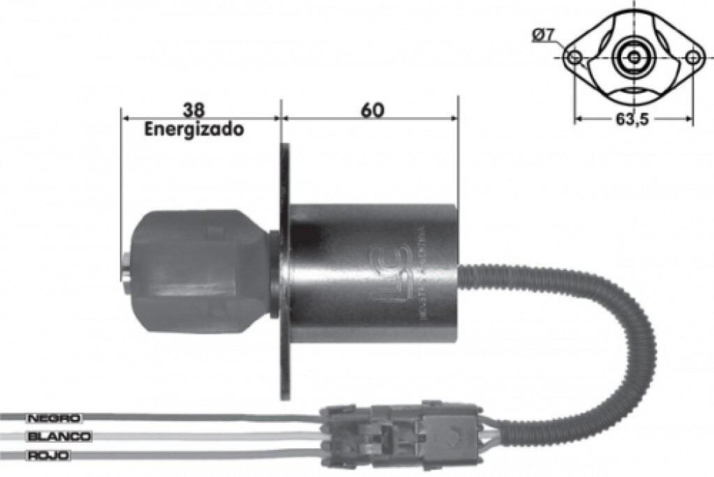 AUTOMATICO DE ARRANQUE - SOL/DE PARE CUMMINS BUS-TRUKCS-MAQ- 12V 63.5MM LC