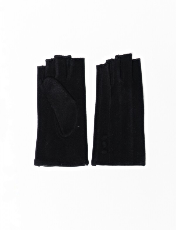 Guantes Suede Crop NEGRO