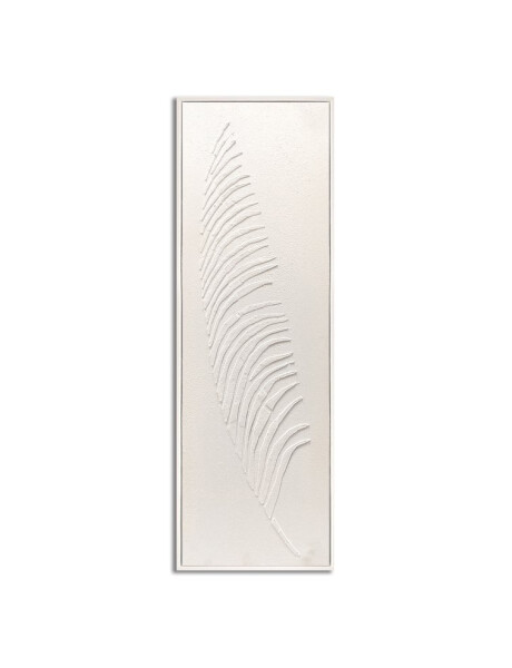 CUADRO 90x30cm MARCO HOJA BLANCO Y NEGRO 2 CUADRO 90x30cm MARCO HOJA BLANCO Y NEGRO 2