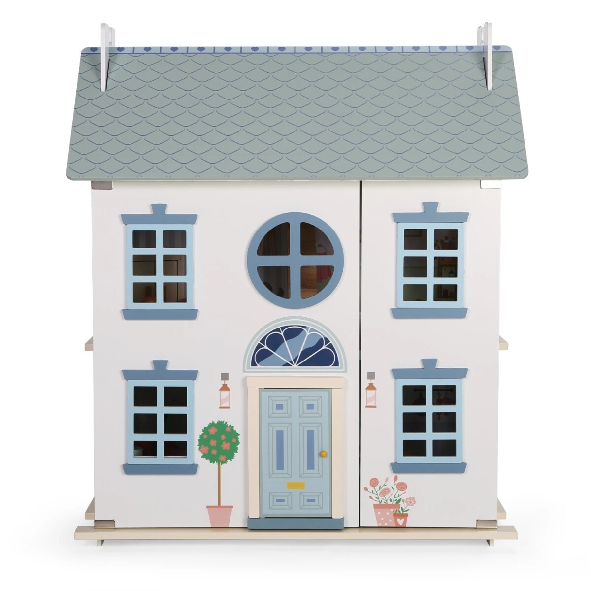 Casa de Muñecas en Madera 8015 3 Pisos con Accesorios 