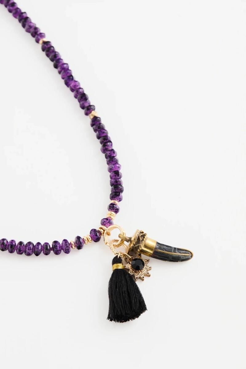 Collar Nataka Horn Violeta