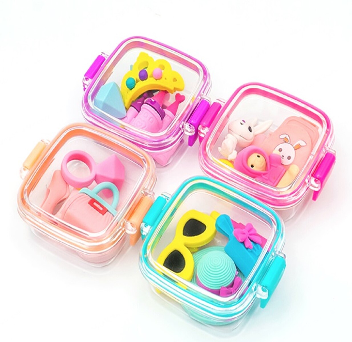 Goma de borrar estuche A - celeste 