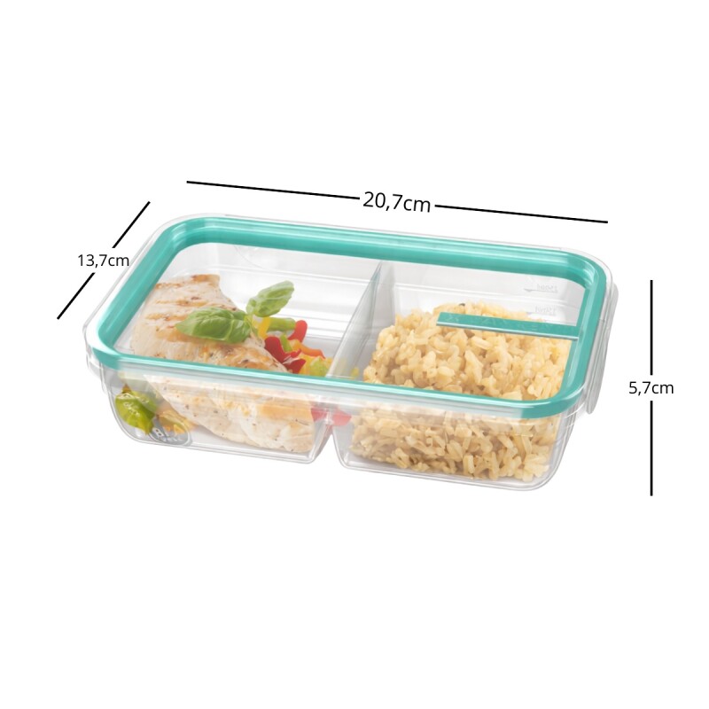 Pote con traba 730 ml VERDE