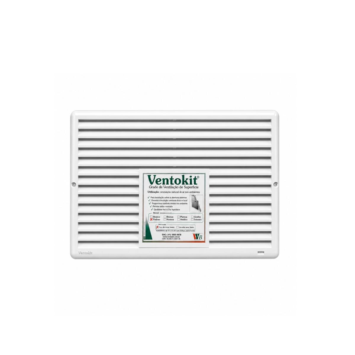 Rejilla Ventilación Pvc 35x20 Mosquitero 