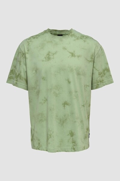 Camiseta Estampada Tie Dye Oil Green