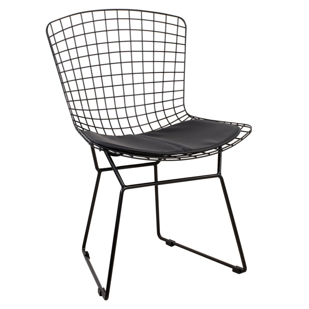 SILLA METAL NEGRO BERTOIA C-451