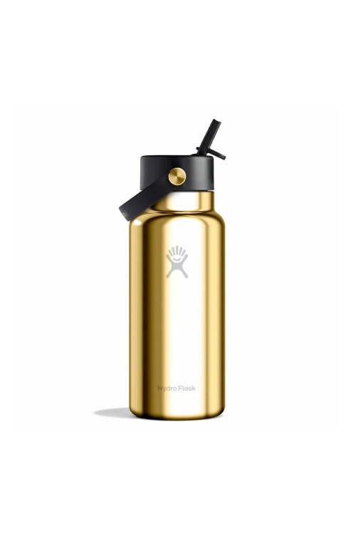 32 OZ WIDE FLEX STRAW CAP Gold