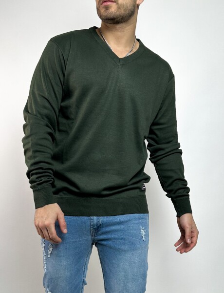 Sweater tejido Amaru Oliva