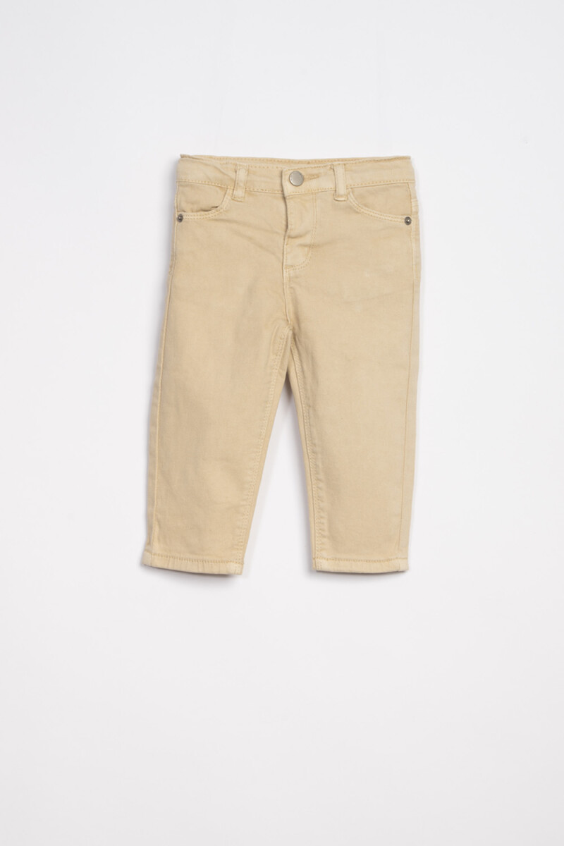 Pantalón skinny - Beige 