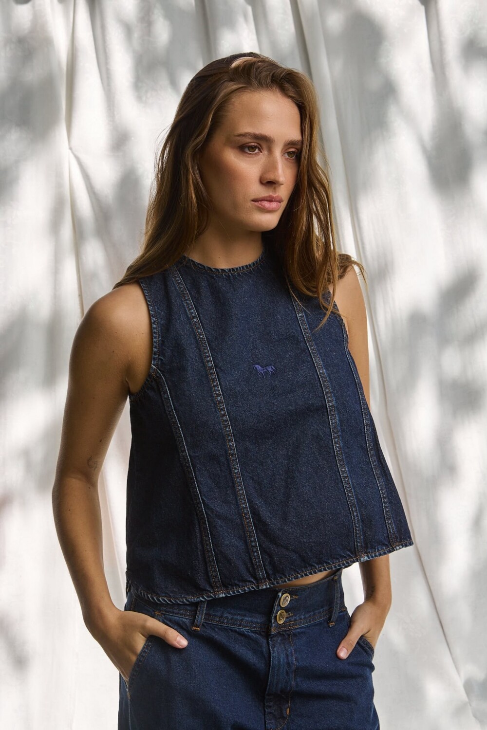 Vaquero Vest Azul