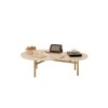 Mesa De Living MDF y Metal - Charlote Blanco