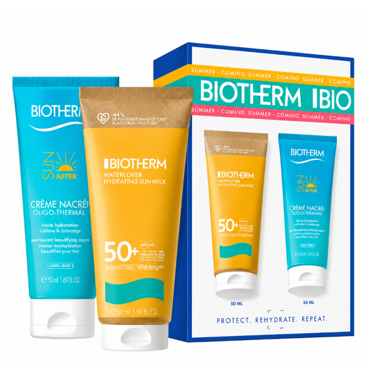Pack Biotherm Leche Solar Waterlover FPS50 200ml + Crema Oligo-Thermale 200ml 